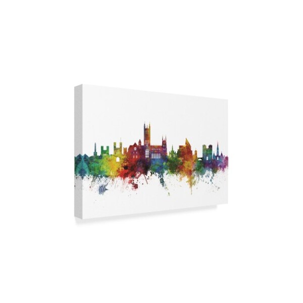Michael Tompsett 'Canterbury England Skyline Ii' Canvas Art,30x47